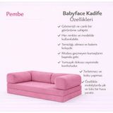 Puffiber Kadife Kumaş Kanepe|babyface Kadife|modern Tasarım,konforlu ve Dayanıklı,katlanır Kanepe 90X200 cm - Pembe