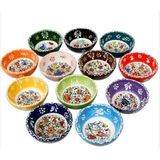 Puffin 12'li Set,Çini Kase,Çerezlik Ve Sosluk - 12 Adet