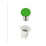 PUFFIN Gece Lambası Ampulü 1 W Led Yeşil + Fişli Duy