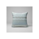 pufftable zigzag desenli avangart kırlent kılıfı 45*45 parlak dokuma kumaş lüks seri