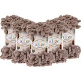 Puffy 5'li Paket (5X100GR) El Örgü Ipi ( 530 Koyu Bej )