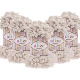 Puffy 5'li Paket (5X100GR) El Örgü Ipi ( 599 Kemik )