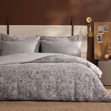 Puffy Arni Çift Kişilik Pamuklu Nevresim Takımı - Gri - 200 x 220 cm