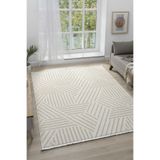 Puffy Beyaz Halı Yumuşak Dokulu Shaggy Halı Oturma Odası Salon Halısı 13805D Beyaz 200 x 290