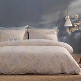 Puffy Claus Çift Kişilik Pamuklu Nevresim Takımı - Bej - 200 x 220 cm