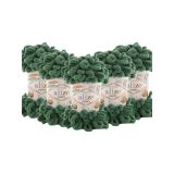 Puffy El Örgü Ipliği 5'li Paket - 532 Cam Yeşili - 100 Gr. 9 Mt. Parmak Örgü Ipi