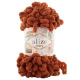 Puffy El Örgü Ipliği 5'li Paket - 597 Tarçın - 100 Gr. 9 Mt. Parmak Örgü Ipi