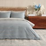 Puffy Forres Çift Kişilik %100 Pamuk Nevresim Takımı - Indigo - 200 x 220 cm