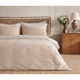 PUFFY Forres Ranforce Nevresim Takımı, Tek Kişilik - Pamuk - 160x220 cm - Somon