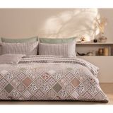 PUFFY Holmen Pamuklu Nevresim Takımı, Çift Kişilik - Pamuk Polyester - 200x220 cm - Kiremit