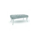 Puffy Home Icon Puff Kapitoneli Kapı Önü Gri Ayakucu Mutfak Salon Masa Makyaj Koltuğu Açık Gri Puf Bench