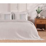 PUFFY Klaire Pamuklu Pike Takımı, Çift Kişilik - Pamuk Polyester - 200x220 cm - Gri