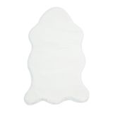 Puffy Kürk Halı, Krem, Dörtlü, 160X200