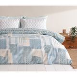PUFFY Marni Pamuklu Nevresim Takımı, Çift Kişilik - Pamuk Polyester - 200x220 cm - Mavi
