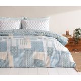 PUFFY Marni Pamuklu Nevresim Takımı, Tek Kişilik - Pamuk Polyester - 160x220 cm - Mavi