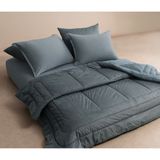 PUFFY Merin Veloura Kadife Uyku Seti, Çift Kişilik - - 195x215 cm - Mavi