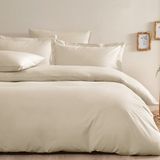 Puffy Naturalis Çift Kişilik Ranforce Yıkamalı Nevresim Takımı - Bej - 200 x 220 cm