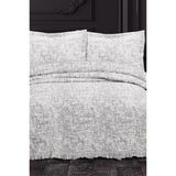 Puffy Pamuk Çift Kişilik Battaniye Takımı 220X240 Gri