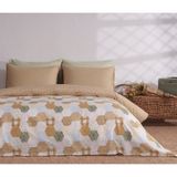 PUFFY Peel Pamuklu Nevresim Takımı, Tek Kişilik - Pamuk Polyester - 160x220 cm - Sarı