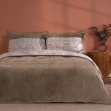 Puffy Pore Çift Kişilik Nevresim Takımı - Haki - 200 x 220 cm
