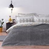Puffy Sova Tek Kişilik Wellsoft Battaniye - Antrasit - 160 x 220 cm