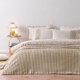 Puffy Sova Tek Kişilik Wellsoft Battaniye - Kum Beji - 160 x 220 cm