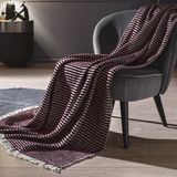 Puffy Timya Koltuk Şalı / Tv Battaniyesi / Koltuk Şalı - Mürdüm - 130 x 170 cm