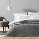 Puffy Trinity Çift Kişilik Wellsoft Battaniye - Antrasit - 200 x 220 cm