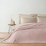 Puffy Trinity Wellsoft Çift Kişilik Battaniye - Pudra - 200 x 220 cm