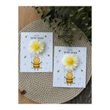 Puffybaby Papatya Mum Hediyelik - Hoşgeldin Bebek Hediyelik - 15 Adet