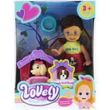 Pufi Toys Lovely Mini Bebek Evcil Hayvan ve Kulübesi Oyun Seti - Renkli