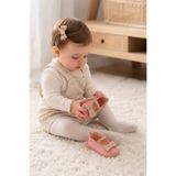 pufien Fiyonklu Kız Bebek İlk Adım Ayakkabısı Kaydırmaz Taban Yumuşak Taban Pembe