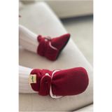 pufien Organik Pamuk Astarlı, Bebek İlk Adım Ayakkabısı, Kaydırmaz Taban, Bebek Pandufu, Bordo Patik (Bordo, EU Ayakkabı Beden Sistemi, Bebek, Yaş aralığı, Orta, 18 Ay, 24 Ay)