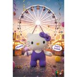 Pufline Hello Kitty Peluş Oyuncak (35 CM Mor)