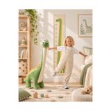 Pufu Toys Dinozor Peluş Yastık Oyuncak Yeşil (1 METRE)