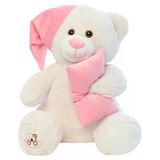 Pufu Toys Pelüş Uyku Arkadaşım Ayıcık 60 Cm Beyaz Pembe 03007