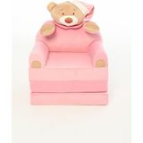Pufu Toys Portatif, Yıkanabilir, Katlanabilir Peluş Çocuk Koltuğu 120 cm - Pembe