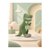 Pufu Toys Sevimli Yeşil Dinozor, Trex Peluş Oyuncak - Yumuşak ve Eğlenceli Oyun Arkadaşı (40 Cm)