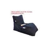 Pufumo Armutland Daybed Armut Koltuk Kilifi Siyah ( Ürün Sadece Kiliftir. İçi Boş Gönderilecektir. )