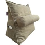 Pufumo Tv Yastığı Bel Destek Yastığı Sırt Yastığı Boyun Destekli Yastık Ameliyat Sonrası Yastık - 50 x 50 cm - Bej