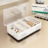 Pufwin Dovi Home Çok Amaçlı Çift Bölmeli Mini Ilaç Saklama Kutusu Organizer - Beyaz
