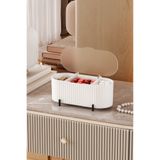 Pufwin Home Aura Kozmetik Ve Makyaj Organizeri Pamuk kutusu 24 Cm