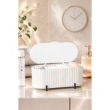 Pufwin Home Aura Kozmetik Ve Makyaj Organizeri Pamuk kutusu 24 Cm