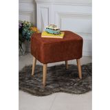 PufyHome KİREMİT DOĞAL GÜRGEN AYAKLI ÇOK AMAÇLI DİKDÖRTGEN PUF KOLTUK NİSA