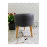 Pufyhome Yuksek Ayakli Gri Dekoratif Puf