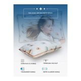 PUFYMAX %100 Organik pamuk müslin kumaşlı çocuk yastığı ,boyun destek yastığı,1.kalite boncuk silikon