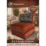 Pufymax Comfy Plus Yeni Nesil Bohem Tek kişilik katlanır Koltuk,yataklı Katlanır Berjer,yer Yatağı,şark Köşesi 75X75|85CM
