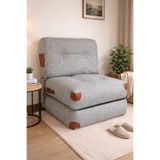 PUFYMAX Comfy Yeni Nesil Bohem Tekli Koltuk,yataklı Katlanır Berjer,yer Yatağı, Modüler Yapı 75x75cm |85cm