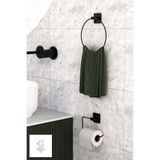 PUHALA HOUSE Yapışkanlı Vidalı Yuvarlak Havluluk Tuvalet Kağıdı Askısı Wc Kağıdı Tutacağı Havlu Askısı 2li Set