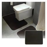 Pujindu Pisuar Paspasları Ticari Kaymaz Sıçrama Koruma Matı, Banyo Tuvalet İçin Ofisteki Erkek Tuvaletleri İçin Yer Pisuar Pedleri, Yıkanabilir, Temizlemesi Kolay (Siyah, 15.7X19.7in-3Pcs)